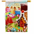 Patio Trasero Sugar Sweet Home Food 28 x 40 in. Double-Sided Vertical House Flags for Decoration Banner Garden PA4079909